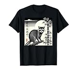 Mapache de bambú japonés - Arte de mapache japonés Camiseta