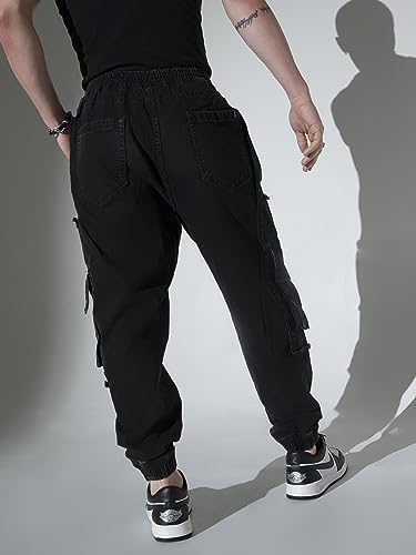 Image of Hubberholme Men's Loose Fit Cargo Jogger Jeans