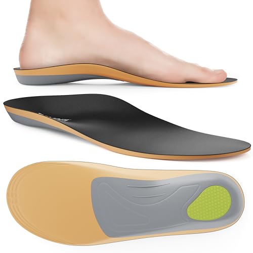 Image of FOVERA Rigid Arch Support Insole for Flat Feet - Orthotic Shoe Inserts for Plantar Fasciitis, Heel Spurs, High Arch, Foot Pain & Enhanced Stability, Trimmable Shoe Soles (XS, Women's 5-6.5 UK)