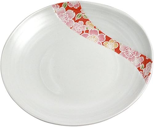 RAO3Z Ranchant Multi Dish, Multi, Φ5.1 x 0.6 inches (13 x 1.5 cm), Dyed Nishikusa Flowers, Arita Ware