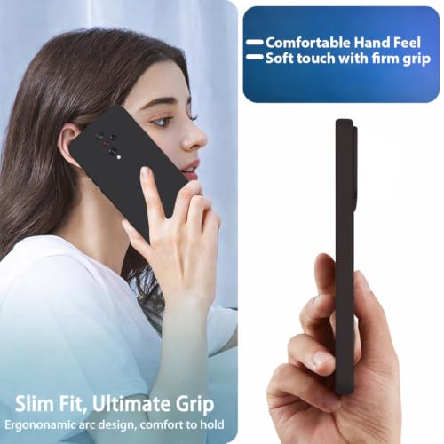 Image of LIRAMARK Silicone Soft Back Cover Case for Vivo S1 Pro /Vivo 1920 (Silicone Black)