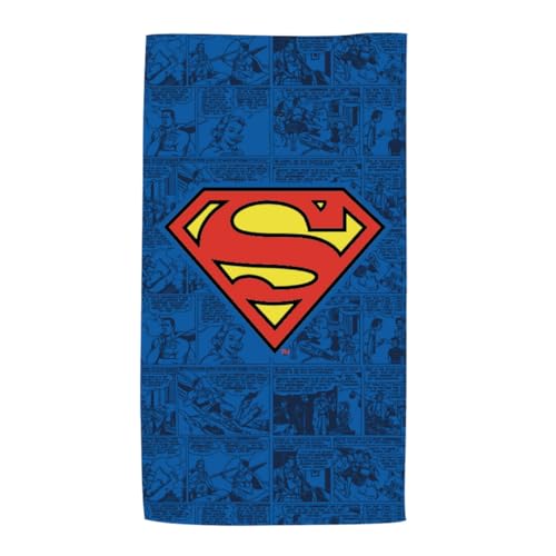 ARDITEX Toalla de Microfibra Superman DC Comics 170x90 cm Azul y