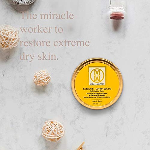 Miniatura 3 de Bálsamo de loción sólida Aceites naturales Mango, karité, cacao y coco Rico en mantequilla, hidratación para curar y suavizar la piel áspera, seca e