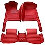 MOUPL Customize All-Weather Protection Leather Floor Mats for Cars, SUVs, and Trucks According to Automotive Model (red Stripes)