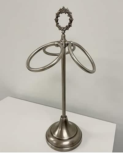 18" Three-Ring Countertop Towel Holder - Pewter