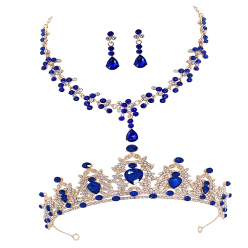 Conjunto de joyas tiara ideal para sesiones de fotos artísticas y editoriales de moda novias