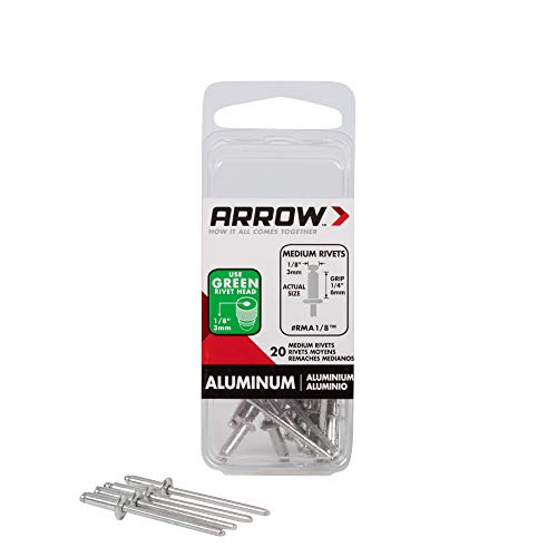 Arrow RMA1/8 Medium Aluminum 1/8-Inch Rivets cover