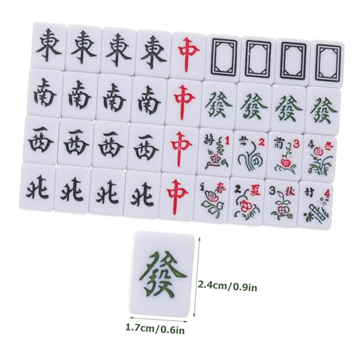 Mini Juego de Mahjong Portátil con Bolsa de Almacenaje Rosa miniatura 2