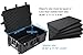Regetek Hard Case with Foam, 32.5 x 20.5 x 13 Inch, Rolling Hard Case with Wheels/Retractable Handle for Equipment, electronic, tool,cameras, Shockproof, Waterproof, Inner 28.94