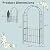 Giantex Garden Arbor with Gate, 90.5" H x 43.5" W Metal Arch Trellis for Climbing Plants, Outdoor Wedding Archway with Latch Door, Rust-Resistant Decorative Arch for Yard, Lawn, Garden Entrance