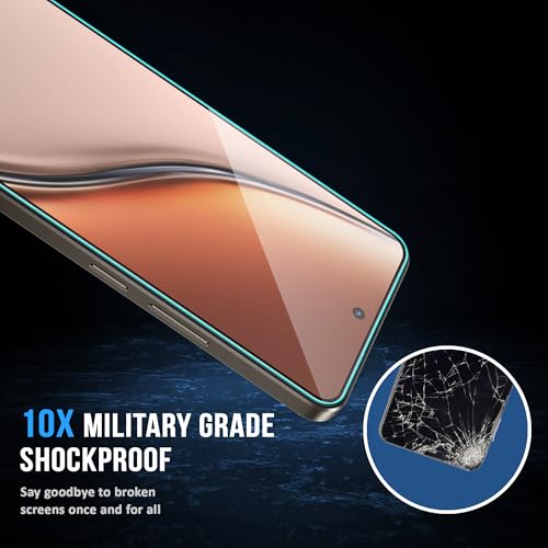 Image of ArmourPro Military Grade Gorilla Tempered Glass Compatible For Realme P3 (6.67 Inch) With Easy Installation Kit for Smartphone| Edge To Edge Coverage | Black, Pack of 2