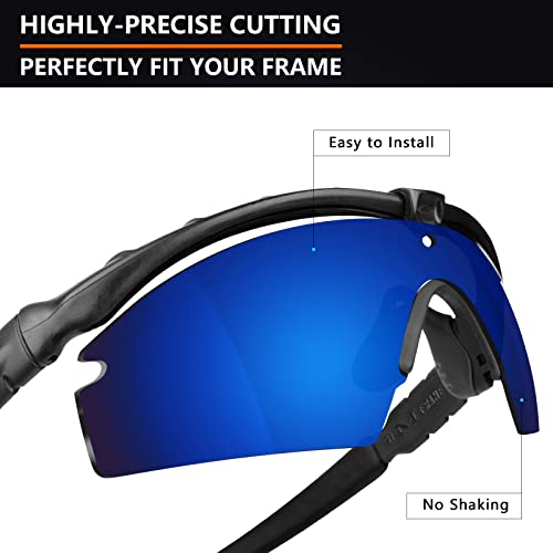 Image of Alphax Polarized Replacement Lenses for Oakley Si M Frame 3.0 OO9146 Sunglasses - Glare Reduction | Precision Cutting