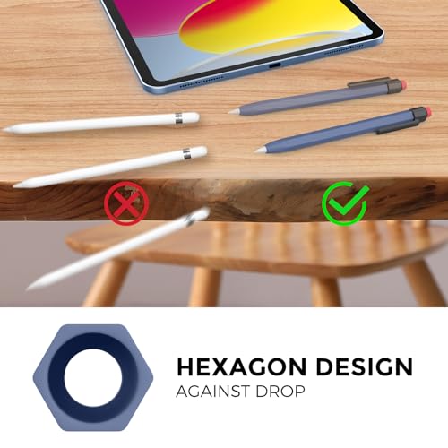 Funda protectora de silicona compatible con Apple Pencil 1ª gen 6