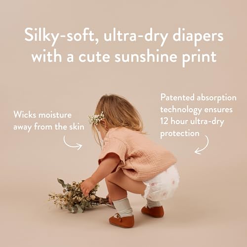 Image of Joonya Baby Diapers, Size 2 S (7-13 lb) - 1 Bag of 30 - Non Toxic, Eco-Friendly, High Absorbency, Overnight Use, Ultra Slim & Soft - Made in Denmark