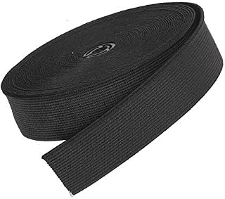 The Bead Shop Flat Elastic Bands | Stretch Band Sewing Elastic | Waistbands, Sewing Crafts, Wig Making | 6 metres (Black, 20mm)