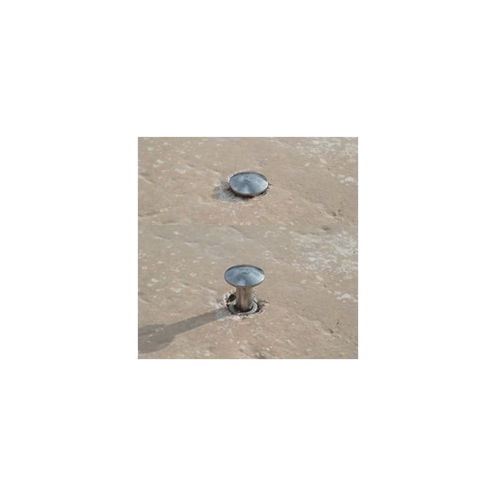 jardiboutique - Lot de 20 Pitons Douille INOX ø 12 mm, pour bâche de Piscine.