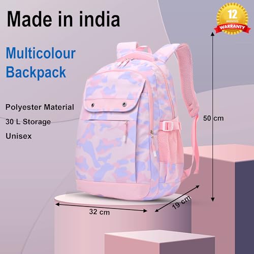 Image of Tinytot 30 Litre Waterproof School Backpack Bags for Women - Large 19 Inch Laptop Bag for Boys &Girls 12+ Years, College Bag for Girls and Boys, Men, Women - Ideal for Office, Travel, School, College