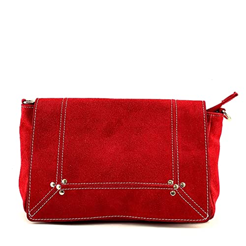 Sac à bandoulière léger et confortable en cuir rouge pour vos sorties et balades urbaines