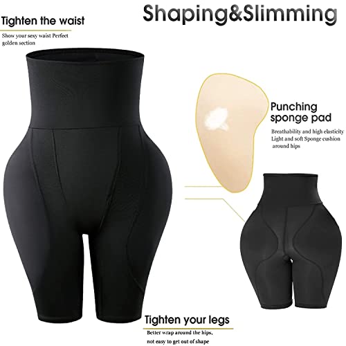 Butt Pads For Bigger Butt, Hip Pads For Women Shapewear High Waist Seamless Shapewear With Hip Up Padded Waist Trainer Black(L) #TOP1