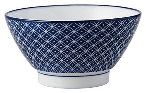 花伝 KOYO 光洋陶器 古青藍 藍七宝 飯碗 和食器 美濃焼 食洗機対応 日本製 56781133