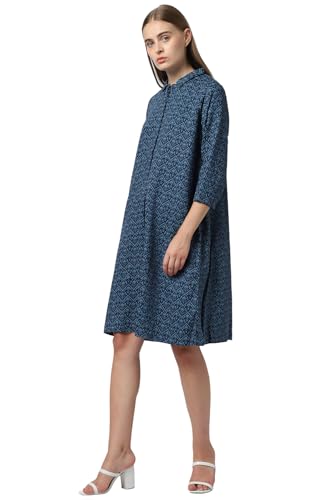 Image of Van Heusen Women's Cotton Blend A-Line Knee-Length Dress