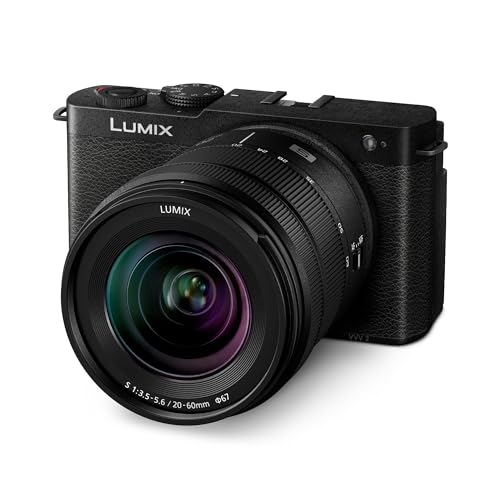 Image of LUMIX S9 Full Frame Camera with 20-60mm F3.5-5.6 L Mount Lens, Compact Mirrorless Camera for Content Creators with Real Time LUT, Open Gate and Easy Sharing of Photos & Video - DC-S9KK (Black)
