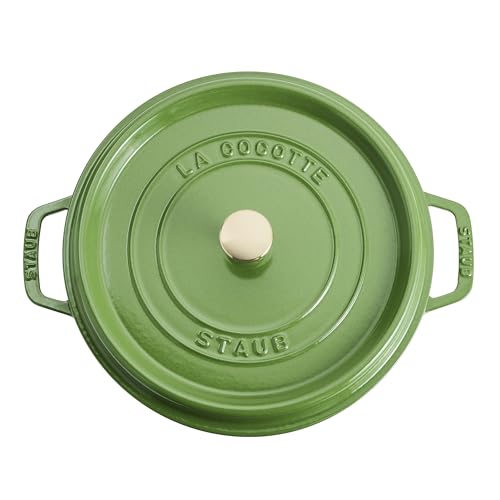 Image of STAUB Cast Iron 5.5-qt Round Cocotte - Pistachio