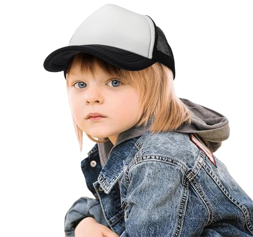 Toddler-Baseball-Trucker-Hats Fashion-Adjustable-Sun-Hats Sun-Protect-Cap Kids Hats for Boys Girls
