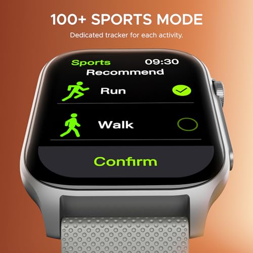 Image of Boat Ultima Ember smartwatch with 1.96 inch AMOLED Display, AOD, Personalized Fitness Nudges, Functional Crown,100+ Sports Modes, Create Your Own Watchface, smartwatch for Man and Woman (Silver Myst)