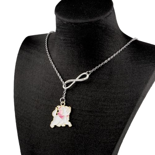 PLITI Cats Movie Gift Cartoon Cats Lover Gifts Pink Cat Necklace For Fans3