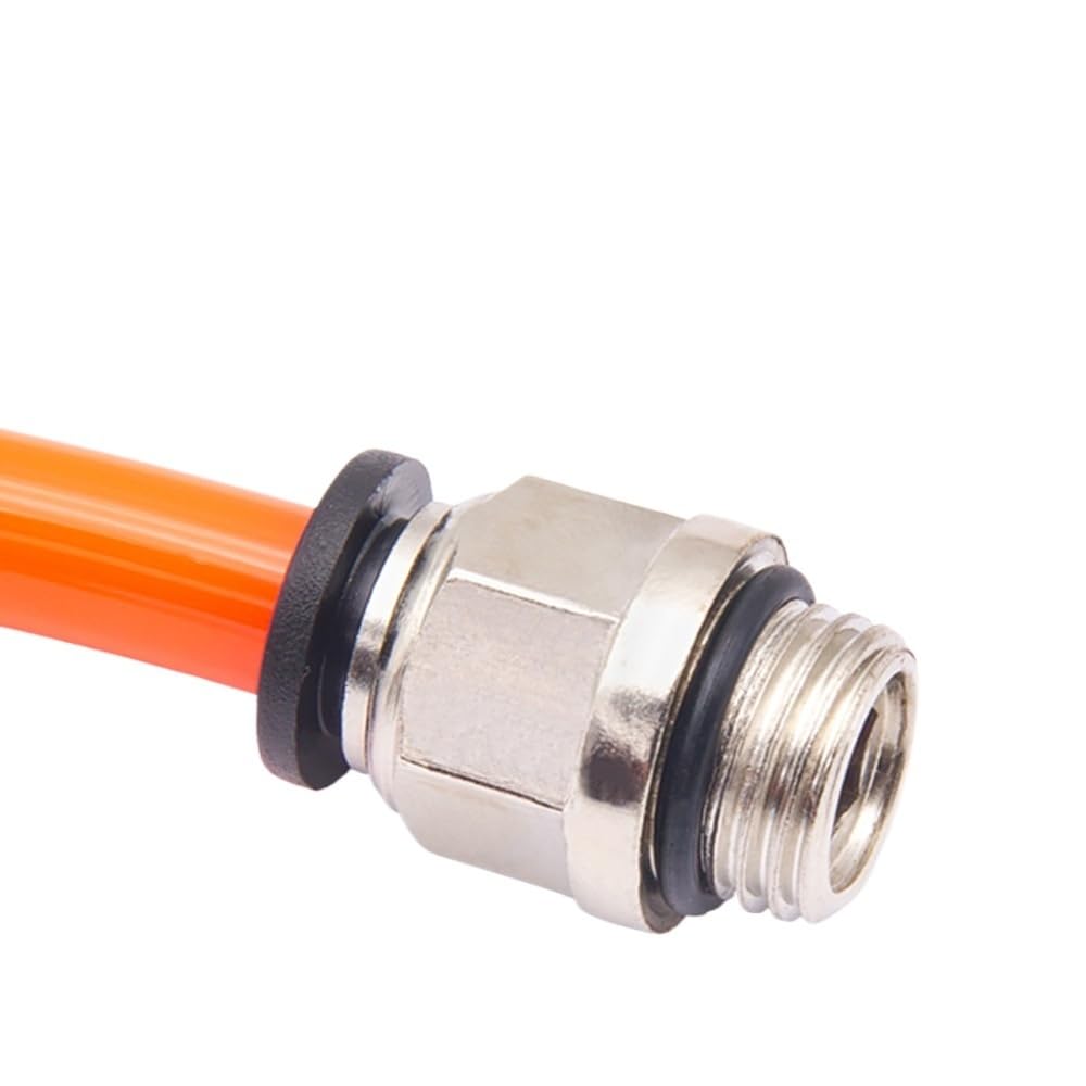 G PC - Conector rápido neumático para manguera de tráquea 4, 6, 8, 10, 12 mm, conector rápido neumático co/mpone/nts con anillo de sellado (GPC12-03)