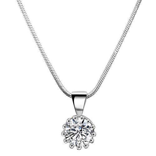Pendentif couronne femme zircone blanc fini les bijoux ternes