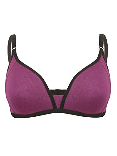 Image of Clovia Women's Dark Grey Cotton Non-Padded Non-Wired Everyday Bra with Demi Cups