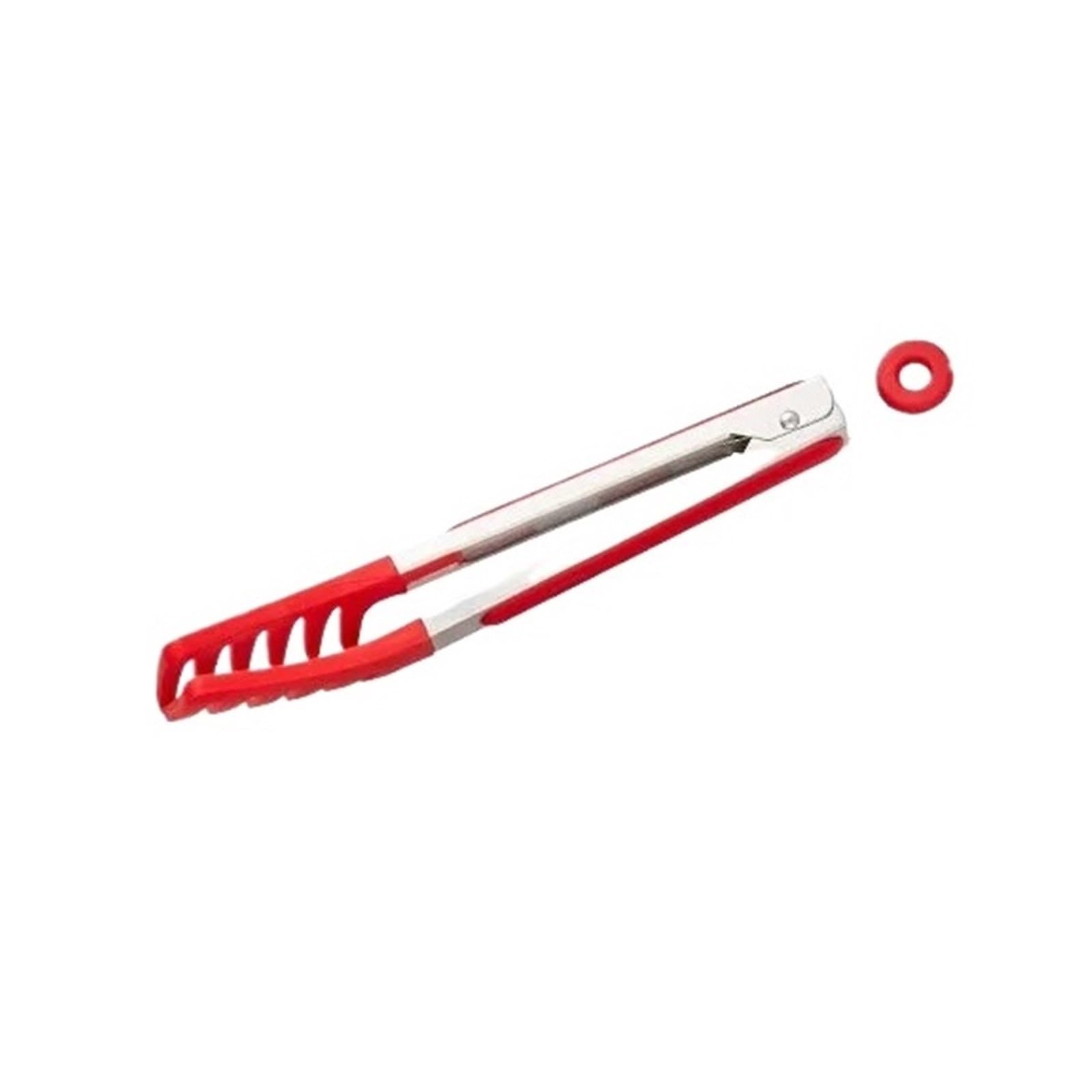 Pinze da cucina in silicone, Pinze for alimenti in silicone in acciaio inossidabile Griglia termoisolante for pane a buffet(9 Inch Spaghetti San)