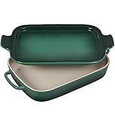 Le Creuset Stoneware Rectangular Dish with Platter Lid, 14 3/4" X 9", Artichaut