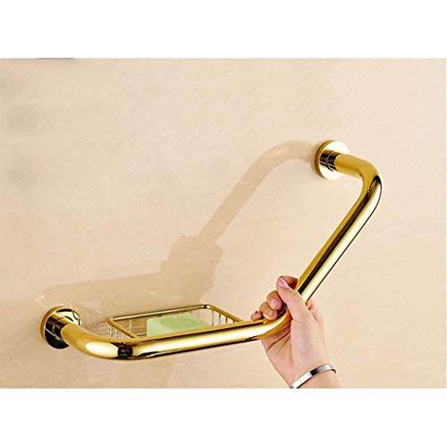 Pasamanos de ducha de bronce con mango antideslizante para baño 3