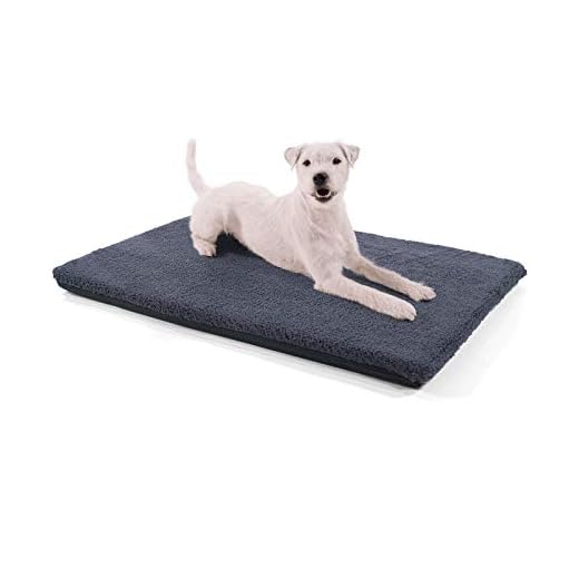 TrendPet Heaven grau - Kuscheldecke für Hunde und Katzen 50x35cm 9 brunolie Nala kleine Hundedecke in Dunkelgrau, rutschfeste Hundematte mit Reißverschluss, für Hunde und Katzen geeignet, Größe S (80 x 60 x 5 cm)