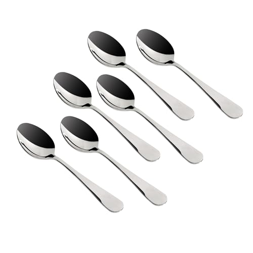 Image of Meyer Heavy Gauge Stainless Steel 6Pc Tea Spoon Set I Dinner Spoon Set - Mirror Polished, Ergonomic, Rust-Resistant, Perfectly Balanced for Comfort & Elegance, Thickness 2mm, Length 14cm