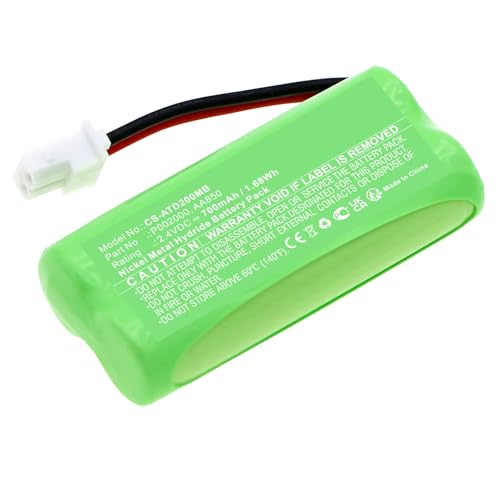 Lynvora Baby Monitor Battery for Alecto DBX-20, 2.4V 700mAh Ni-MH, P002000 AA850