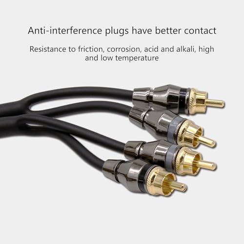 Câble audio voiture 2RCA résout les parasites et grésillements - 5