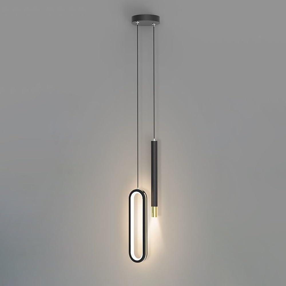 Candelabro geométrico LED de 3 modos regulables para iluminación de salón 1