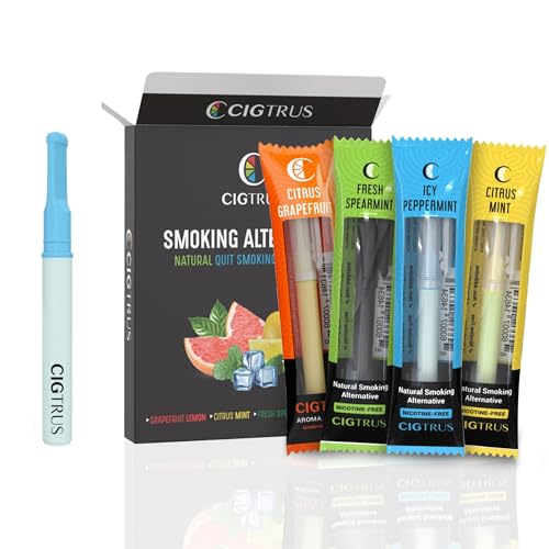 Cigtrus Quit Smoking Aid – Natural Smokeless Inhaler – Non-Electric, Nicotine-Free & Travel-Safe...