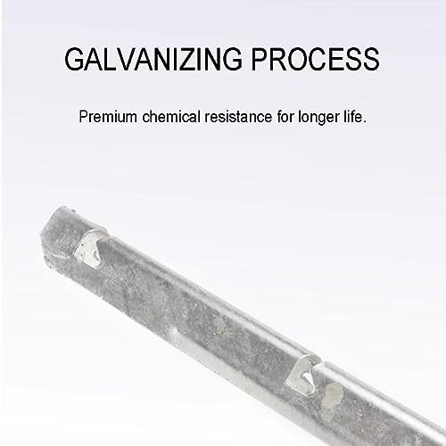 4 Pack Galvanized V-Brackets for Razor Wire, Barb Wire Extension, Concertina Fence Support, Durable Hot-Dip Coated Garden Security Solutions