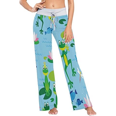 Pijama para mujer MNSRUU Funny Frog Water Lily Animal Fish Cover