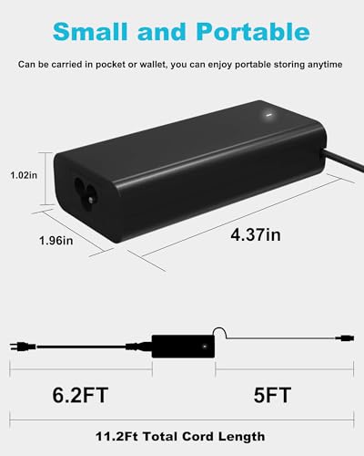 Image of 60W 65W USB C Laptop Charger Compatible with Dell Latitude 5540 5550 5420 5450 3550 7420 3540 3450 5520 7440 7430 5530 5430 e5440 for Chromebook XPS 13 Computer AC Power Adapter