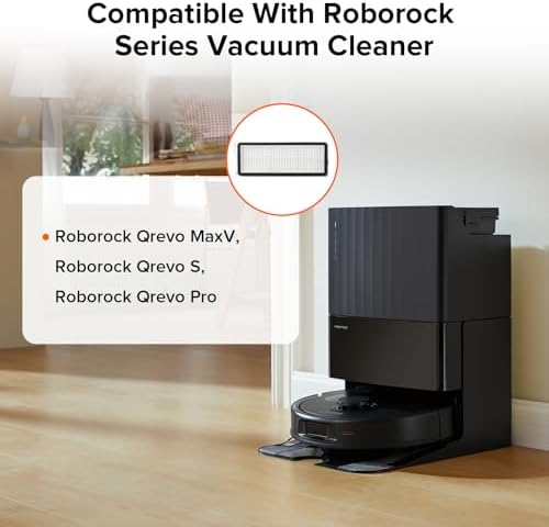 roborock roborock Qrevo S Pro, Qrevo S5V, Qrevo MaxV, Qrevo S, Qrevo Plus, Qrevo Pro, Qrevo Curv, Qrevo Curv S5X, Qrevo Edge, Qrevo Edge S5A QV 35A 로봇 진공 청소기용 세척 가능한 필터 2팩 — 사진 2