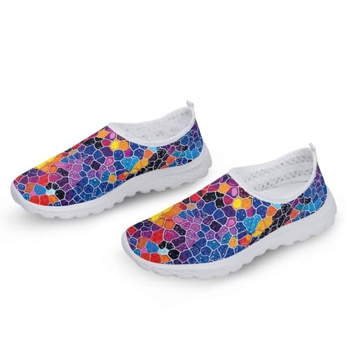 MARSVOVO Summer Womens Athletic Shoes Breathable Classic Non Slip Slip On Shoes Trendy Walking Casual Sneakers2