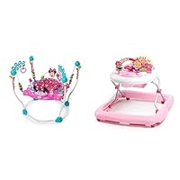 Bright Starts Disney Baby Minnie Mouse Peekaboo Activity Jumper with Lights and Melodies & Walker, Juneberry