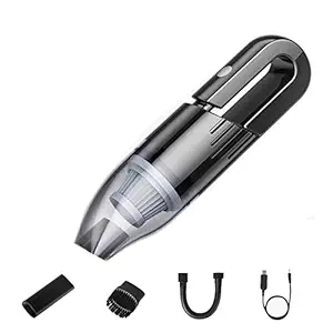 HiKiNS Handheld Car Vacuum Cleaner Cordless - Portable Powerful Wet & Dry Mini Vacuums, Rechargeable Strong Suction Hand Vac for Pet Hair, Home, Car, Keyboard and Desktop