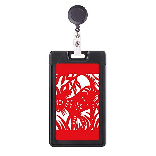 Porte-badge rétractable mouton chinois enrouleur de carte d'identité de bureau